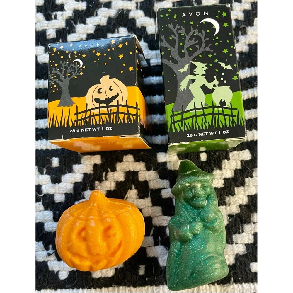 Set Of Two Vintage Avon Frightfully Fun Halloween Soap